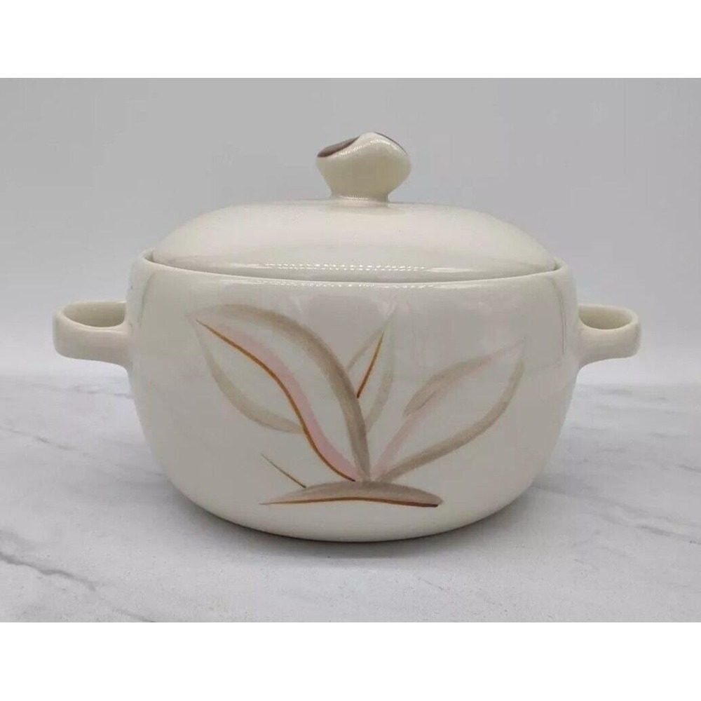 Vintage MCM Winfield China Dragon Flower Covered Serving Casserole Made in USA
